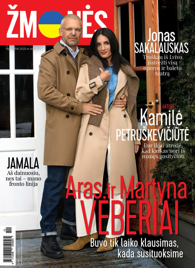 Žurnalo „Žmonės“ viršelis/Aras ir Martyna Vėberiai