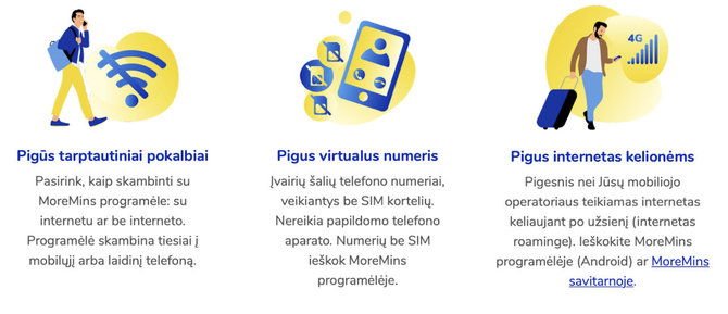 Kaip veikia „MoreMins“