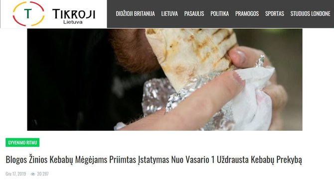 15min nuotr./Melagingos publikacijos antraštė