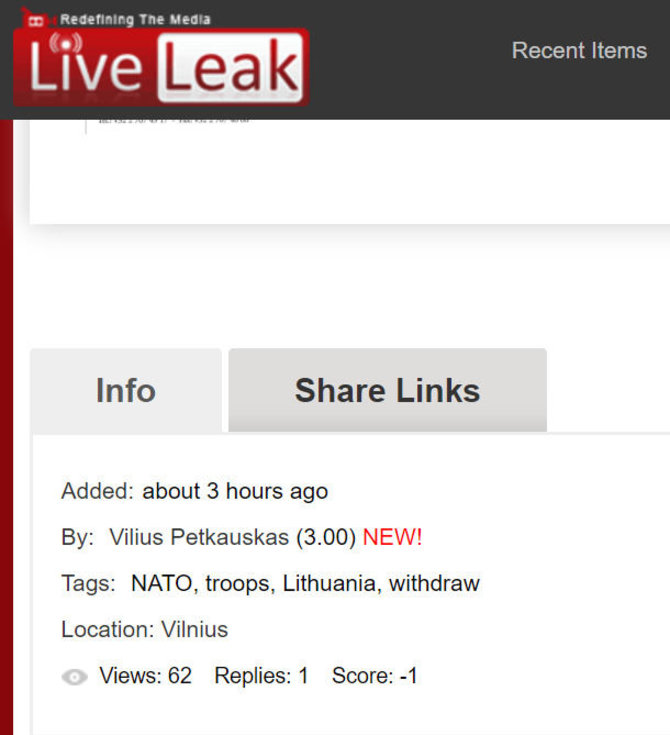 15min nuotr./Nenustatytų asmenų sukurta anketa tinklalapyje liveleak.com
