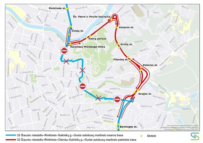 SĮ „Susisiekimo paslaugos“ nuotr./Vilniaus viešojo transporto eismo pakeitimai