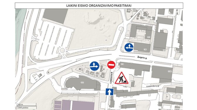 Vilniaus savivaldybės iliustr./Linkmenų gatvės eismo ribojimai