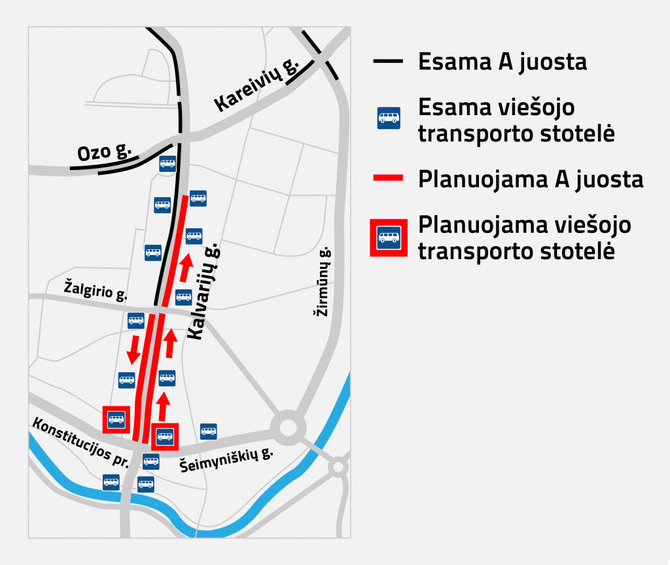 „Vilniaus plano“ iliustr./Kalvarijų gatvės rekonstrukcija