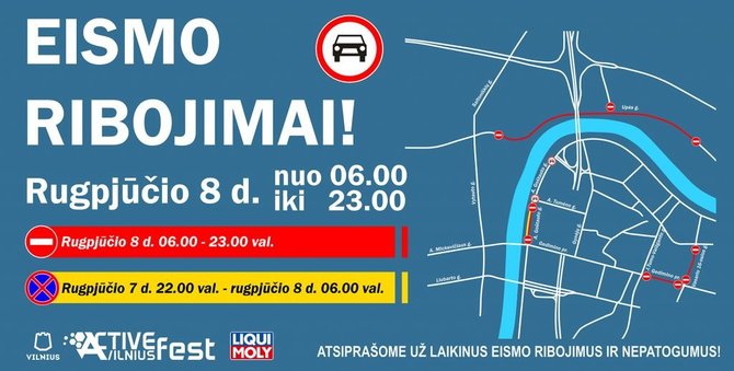 Vilniaus savivaldybės iliustr./Eismo pakeitimai Vilniuje