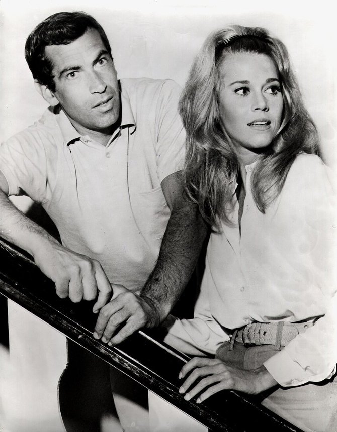 Vida Press nuotr./Rogeris Vadimas ir Jane Fonda