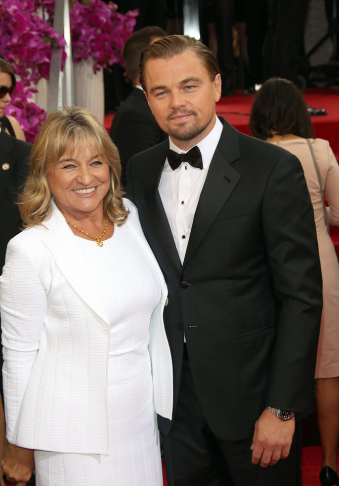 Vida Press nuotr./Aktorius Leonardo DiCaprio su mama Irmelin Indenbirken
