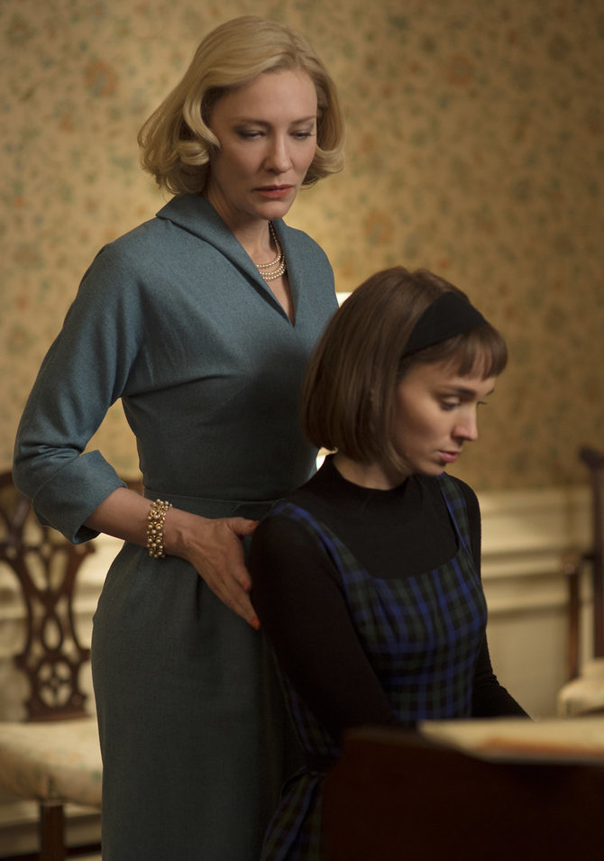 „Scanpix“/AP nuotr./Cate Blanchett ir Rooney Mara filme „Kerol“