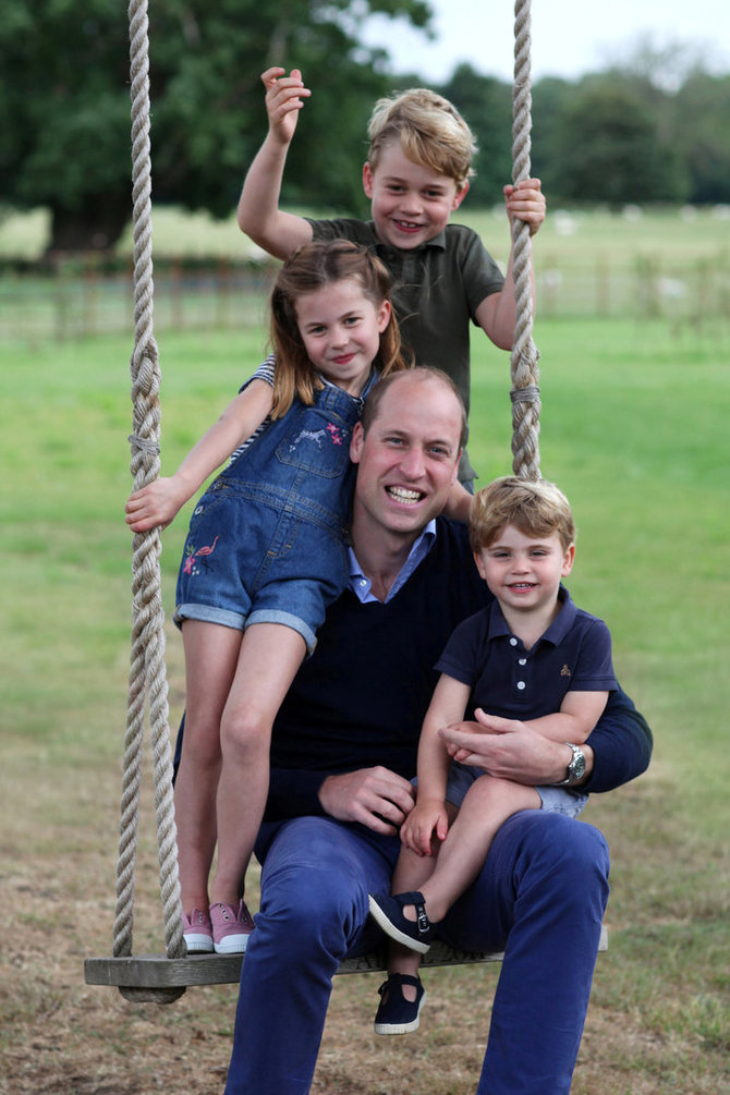 „Reuters“/„Scanpix“ nuotr./Princas Williamas su vaikais