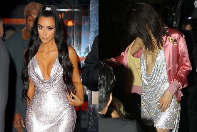 Vida Press nuotr./Kim Kardashian ir Kendall Jenner