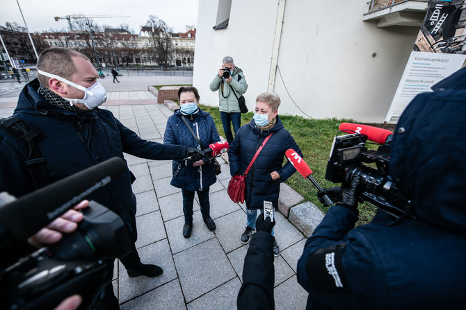 Arno Strumilos / 15min nuotr./Vilniuje – protestas prieš veido kaukes