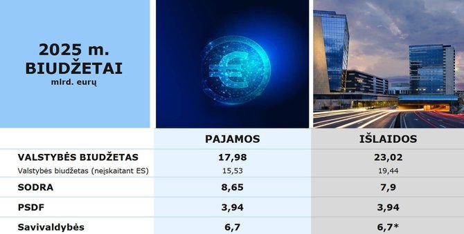 2025 metų biudžeto projektas