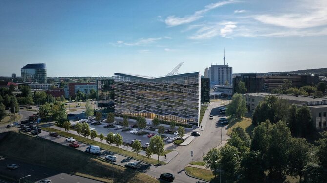 „Ambraso architektų biuras“ vizualizacija/Kaip atrodys planuojamas naujas pastatas