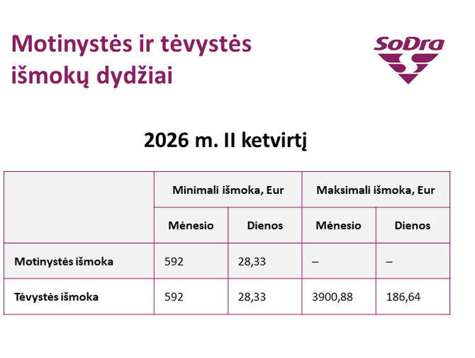 „Sodra“/Išmokos