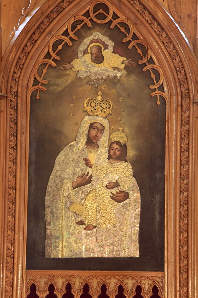 Vytauto Kandroto nuotr./Švenčiausiosios mergelės Marijos paveikslas