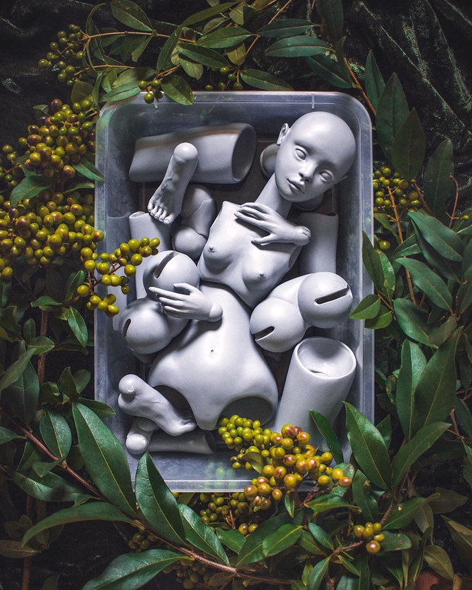Asmeninio albumo nuotr./Tikroviškas Adelės Požėlaitės kūrinys iš porceliano