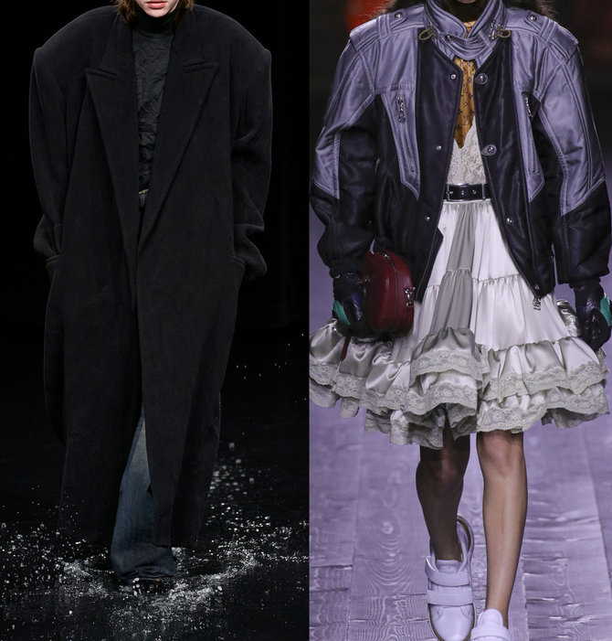 „Scanpix“ nuotr./„Balenciaga“ ir „Louis Vuitton“ modeliai