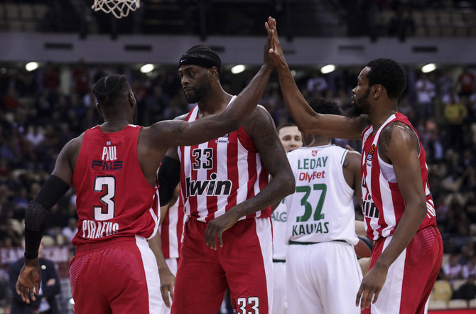Getty Images/Euroleague.net nuotr./„Olympiakos“ krepšininkai