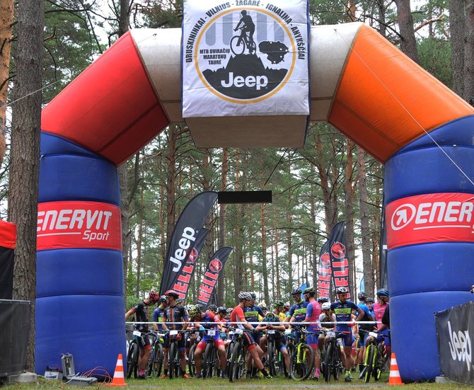 Organizatorių nuotr./„Jeep MTB dviračių maratonų taurė“ sezoną pradeda Ignalinoje