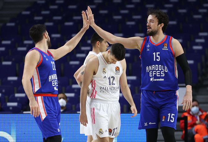 Getty Images/Euroleague.net nuotr./Stambulo „Anadolu Efes“ ketvirtfinalyje žais prieš Madrido „Real“