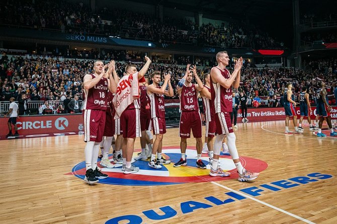 FIBA nuotr./Latvijos krepšininkai