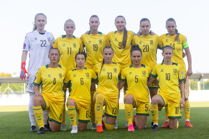 LFF nuotr./Lietuvos moterų futbolo rinktinė
