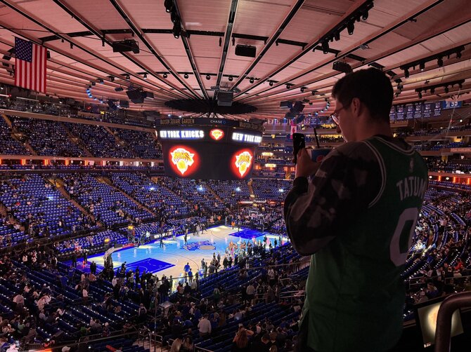 Mariaus Milašiaus/15min nuotr./NBA rungtynės „Madison Square Garden“ arenoje