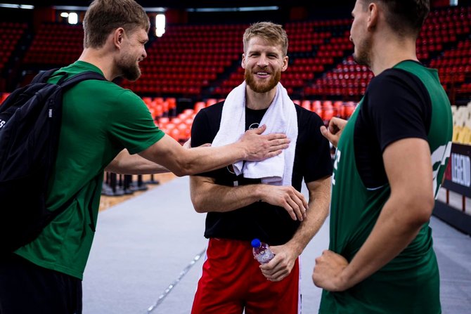 zalgiris.lt nuotr./Žalgiriečių susitikimas su „Olympiakos“ žaidėjais