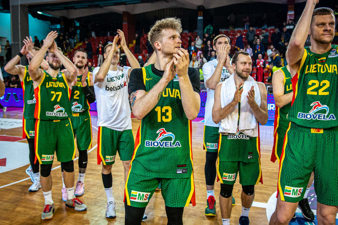 FIBA nuotr./Lietuvos rinktinės krepšininkai