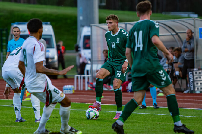 LFF nuotr./Lietuvos U21 rinktinė nusileido Turkijai