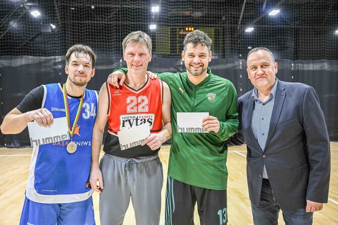 Geriausių žaidėjų trejetas: Augustas Šuliauskas, Eligijus Redeckas, Haris Zenkovas