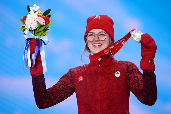 „Scanpix“ nuotr./Cassie Sharpe 2022 m. olimpinėse žaidynėse