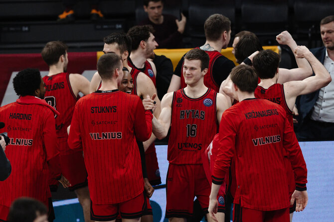FIBA nuotr./„Ryto“ žaidėjų džiaugsmas