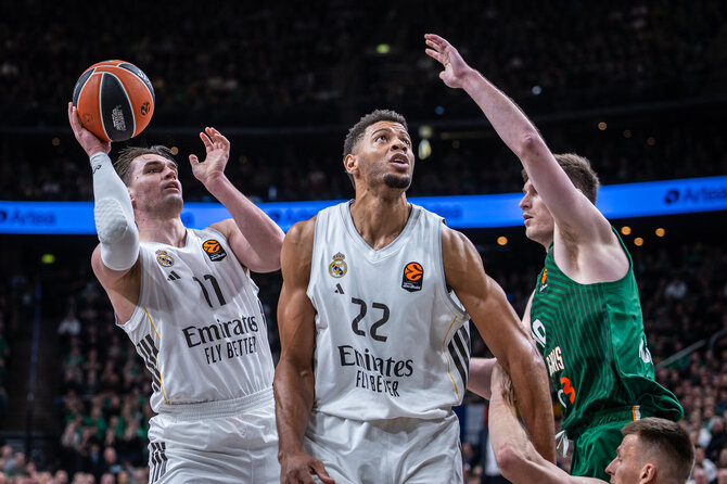 Scanpix Baltics/Roko Lukoševičiaus nuotr./Mario Hezonja ir Walteris Tavaresas