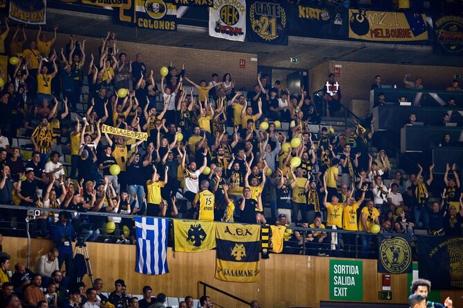 BCL nuotr./Atėnų AEK sirgaliai