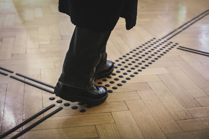 Justės Mocevičiūtės nuotr. /Muziejuje – pritaikytos erdvės neregiams