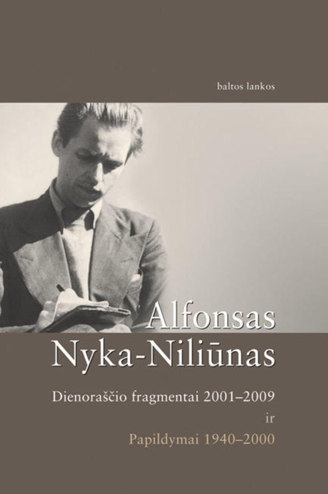 Knygų viršelis/Alfonsas Nyka-Niliūnas dienoraščiai