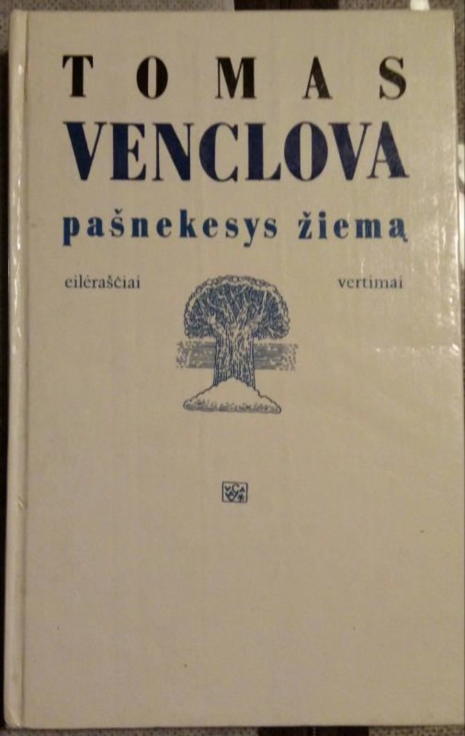 Knygų viršelis/Tomas Venclovas „Pašnekesys žiemą“