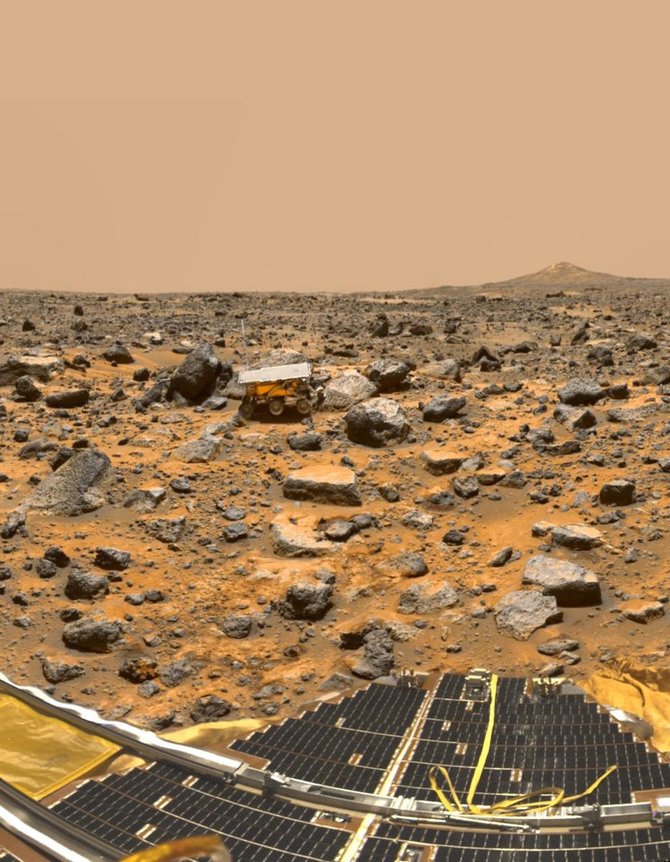 Nasa nuotr./Atšiaurus Marso paviršius