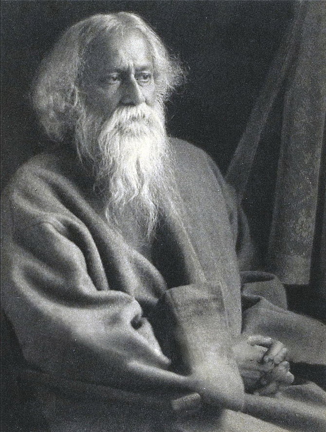 Wikipedia Commons nuotr./Poetas Rabindranatas Tagorė, 1925 metai