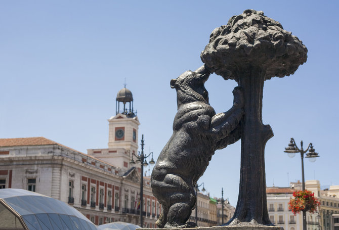 „Scanpix“ nuotr./„The Statue of the Bear and the Strawberry Tree“, (liet. „Meška ir braškių medis“) Madridas, Ispanijoja