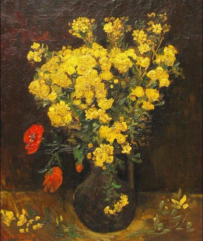 Vincento van Gogho „Aguonų gėlės“