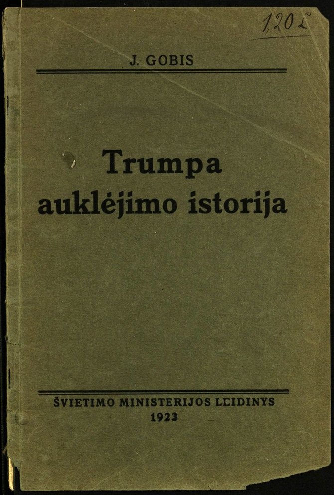 Vrublevskių bibliotekos nuotr./Trumpa auklėjimo istorija