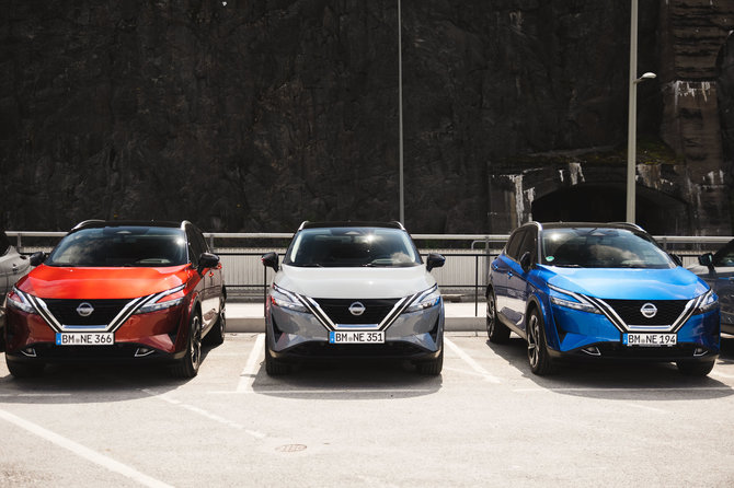 „Nissan Qashqai e-Power“ testai Stockholme“ 