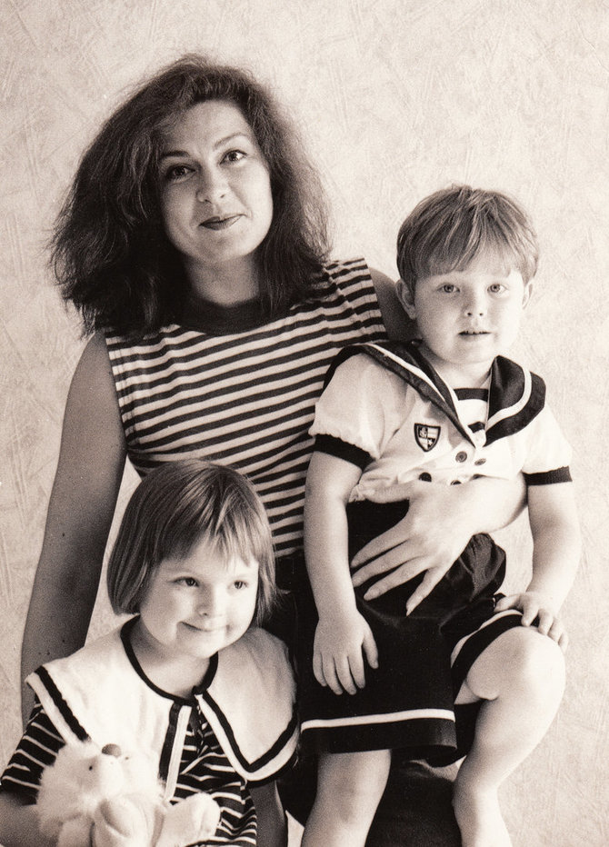 Edita su vaikais Rūta ir Domu, asmeninio archyvo nuotr.