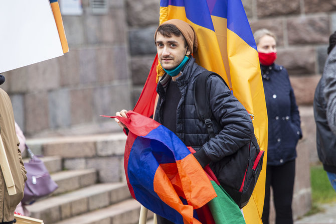 Ernestos Čičiurkaitės / 15min nuotr./Eitynės prieš Azerbaidžano ir Turkijos terorizmą