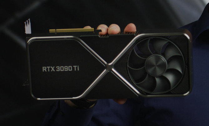 Nvidia RTS 3090 Ti vaizdo plokštė.