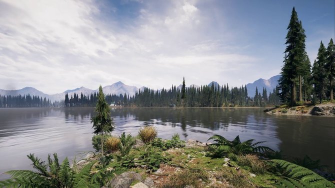 Ežeras žaidime „Far Cry 5“. „Ubisoft“ nuotrauka.