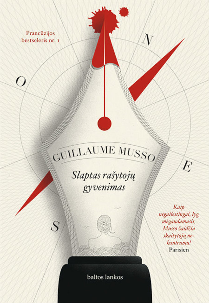 Knygos viršelis/Guillaumeʼo Musso „Slaptas rašytojų gyvenimas“