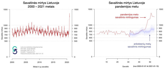 Vyriausybės nuotr./Savaitinės mirtys