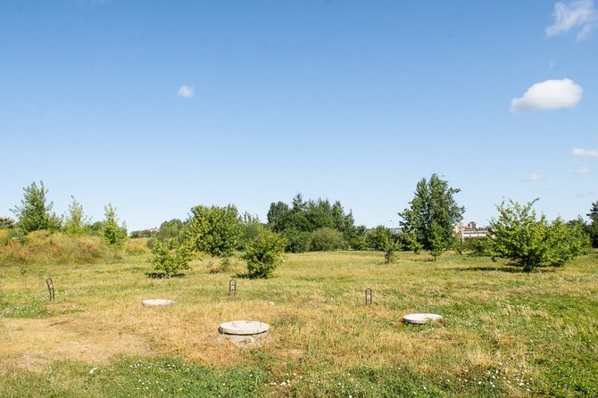 Rimvydo Ančerevičiaus/„Jūsų Panevėžys“ nuotr./Čia, Panevėžio Kniaudiškių mikrorajone, bus įkurtas naujas parkas